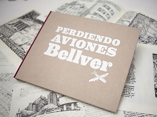 Perdiendo aviones, cuaderno de viajes de Fernando Bellver. Edición 75 ejemplares editada por Taller Manolo Gordillo