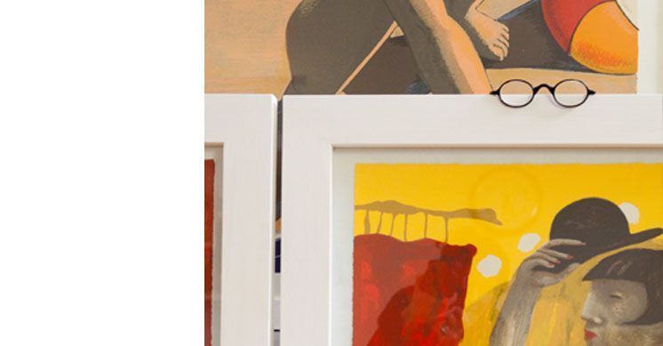 Imagen taller de serigrafía Manolo Gordillo Edición de Arte