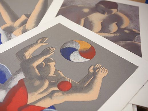 Desnudos de Mariano Otero. Serigrafías editada por el taller de Manolo Gordillo